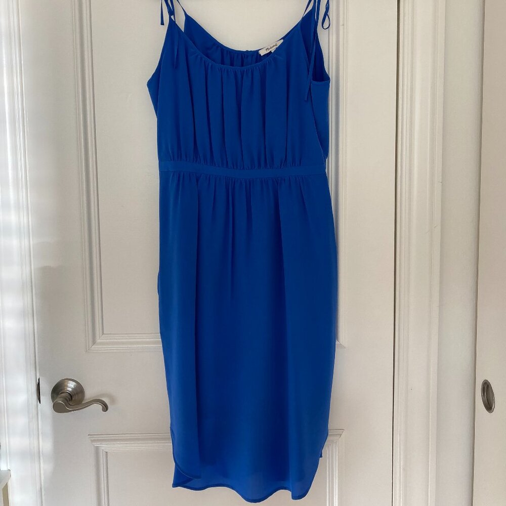 Madewell tie strap blue sundress 12